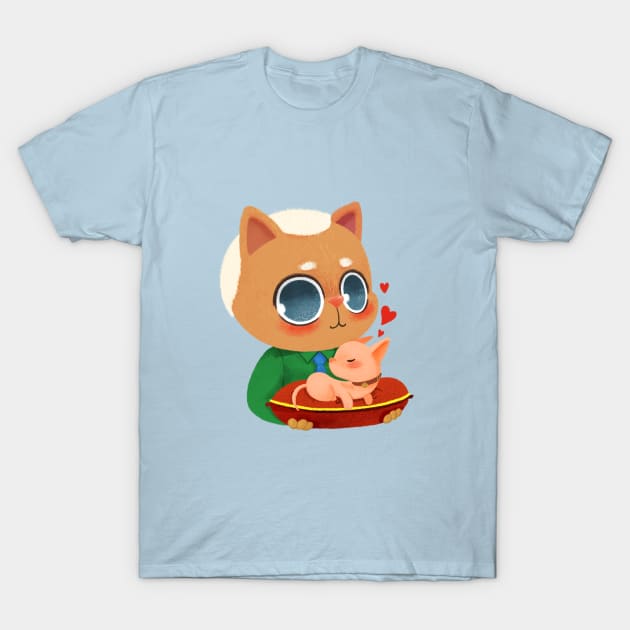 Gunther Cat T-Shirt by BBvineart